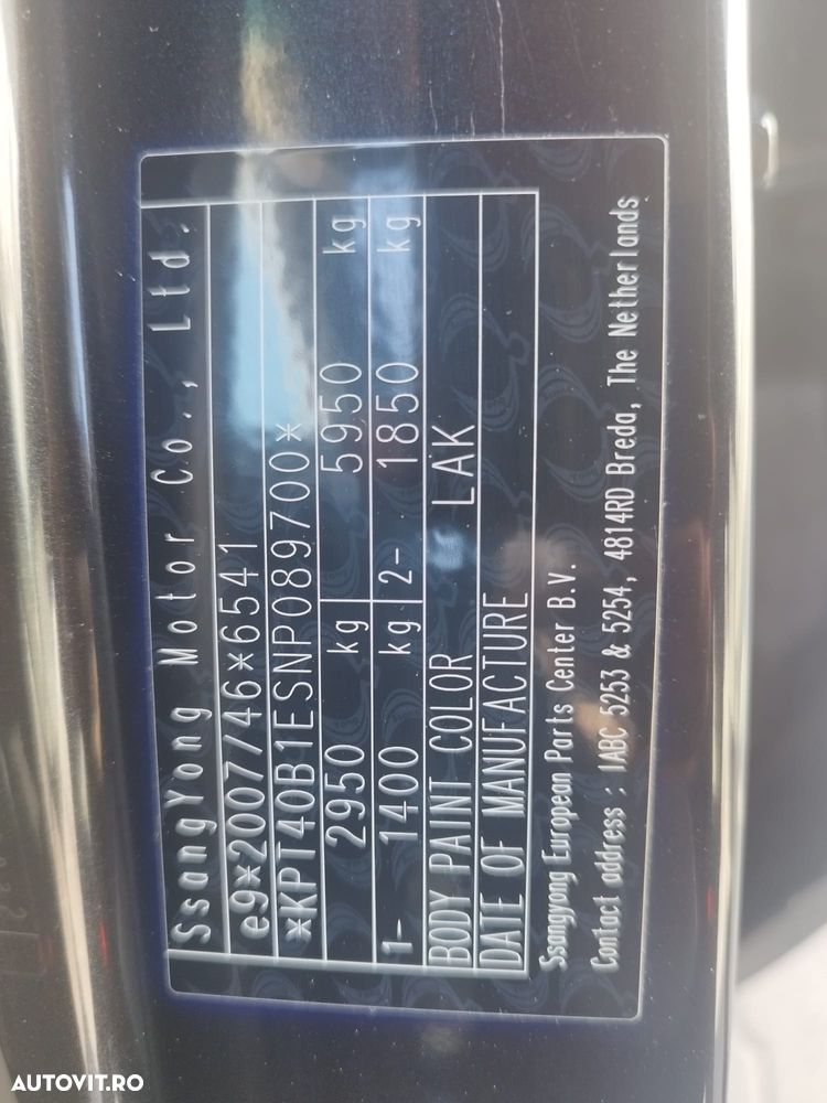 SsangYong REXTON G4 2.2 e-XDI 4WD Premium - 9