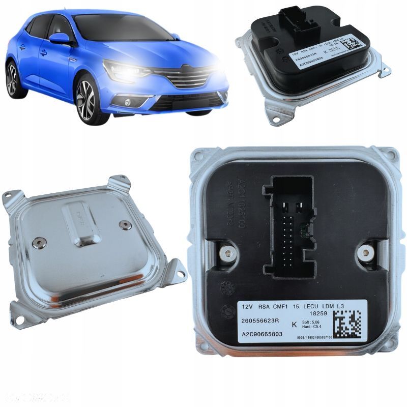 STEROWNIK MODUŁ ŚWIATEŁ LED DO RENAULT MEGANE IV 4 260556623R - 1