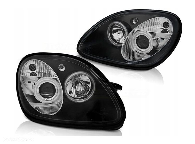 Reflektor Lampy kpl Ringi Angel Eyes Led CCFL Tuning Mercedes Slk r 170 - 2