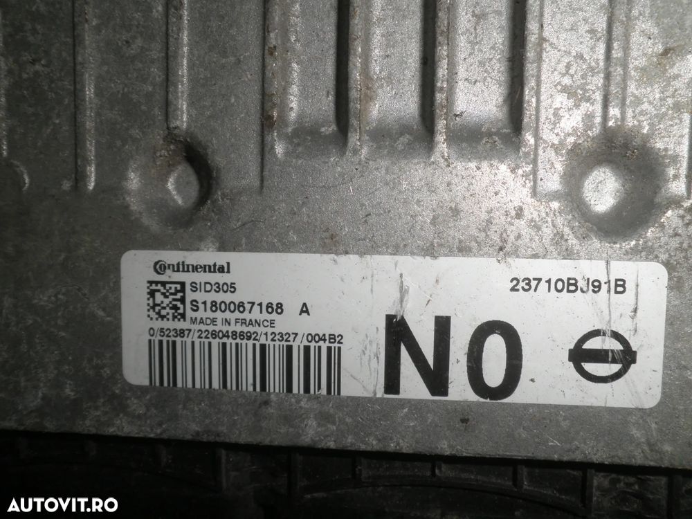 ECU / Calculator Motor Nissan Juke 1.5 DCI SID305 S180067168A 23710BJ91B - 3