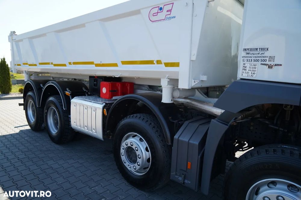 Mercedes-Benz AROCS 3243 / 8x4 / BASCULĂ DUBLU 6,1 M / LOCUL POSTAL HIDRODOXY / BORDMATIC / AUTOMATĂ / ANVELOPE 100% / EURO 6 / - 21