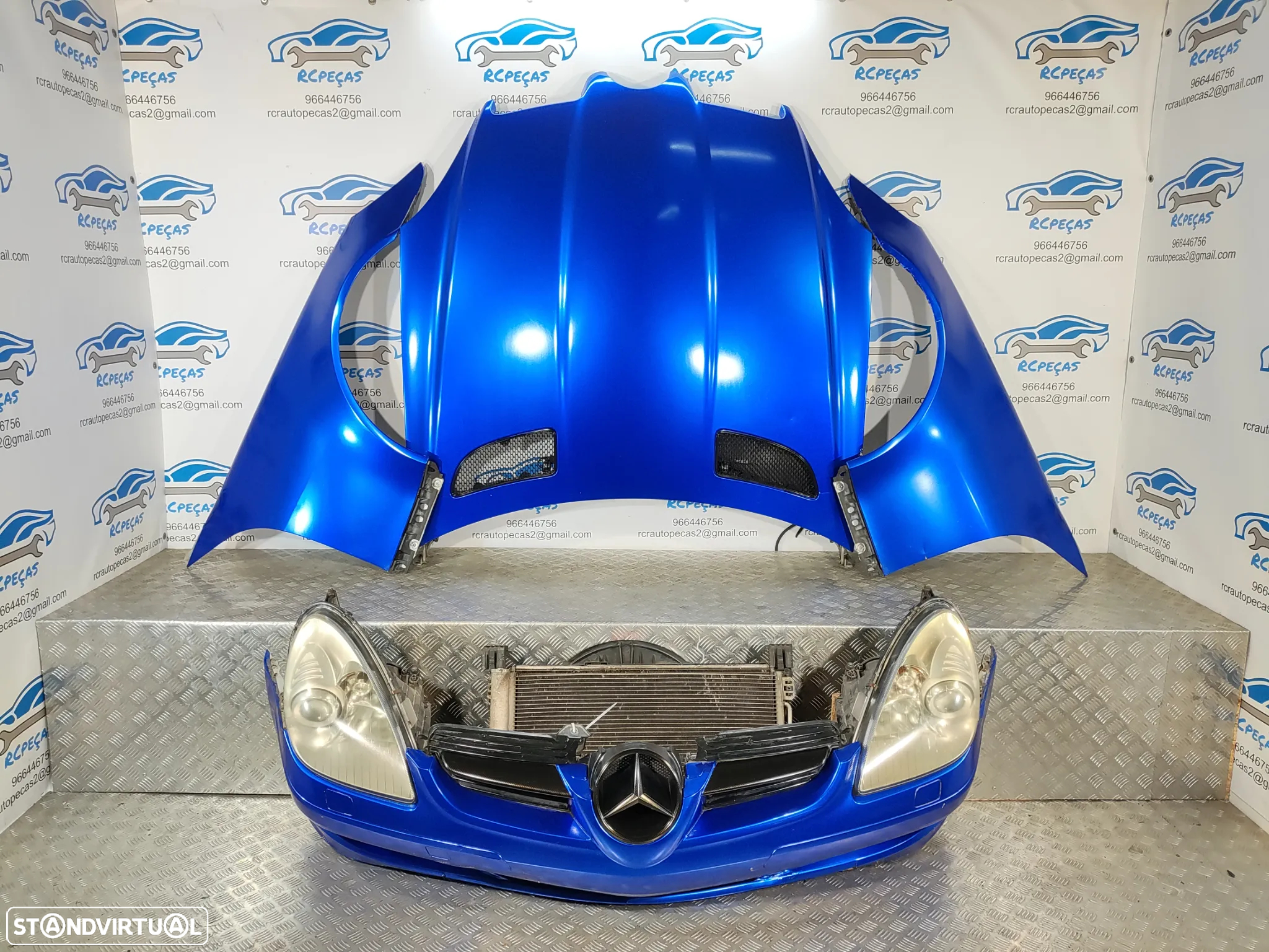.FRENTE COMPLETA MERCEDES BENZ SLK R171 CAPOT PARACHOQUES GUARDA-LAMAS OTICAS RADIADOR VENTILADOR FRENTE FIBRA REFORÇO - 25