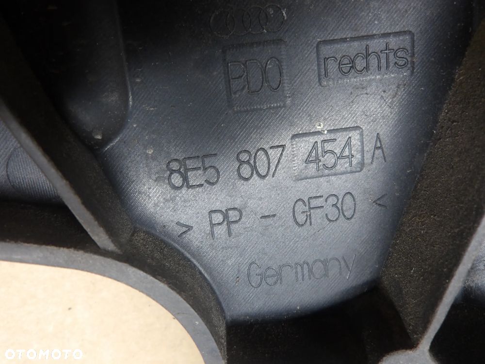 AUDI A4 B7 SEDAN 04-08 2.0TDI ŚLIZG ZDERZAKA PRAWY TYŁ 8E5807454A - 4