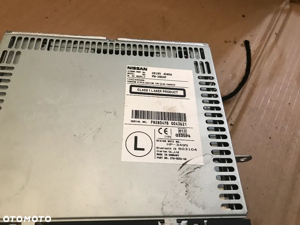 RADIO CD NISSAN QASHQAI J10 28185JD40A - 4