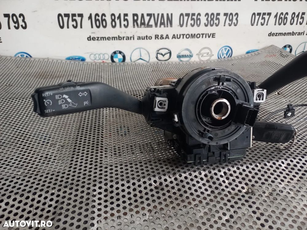Banda Spira Spirala Volan Maneta Semnalizare Stergatoare Vw Golf 5 Touran Caddy Cu Tempomat An 2005-2006-2007-2008-2009-2010 Cod 1K0953503EJ 1K0959653C Dezmembrez Vw Golf 5 - 5