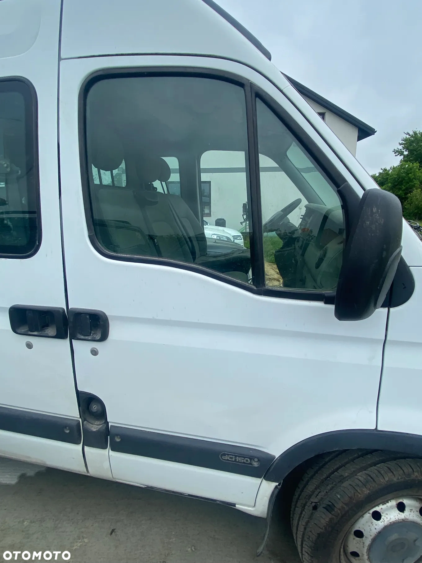 Renault MASTER II LIFT Opel MOVANO Drzwi prawe przesuwne suwane z szybą białe - 6