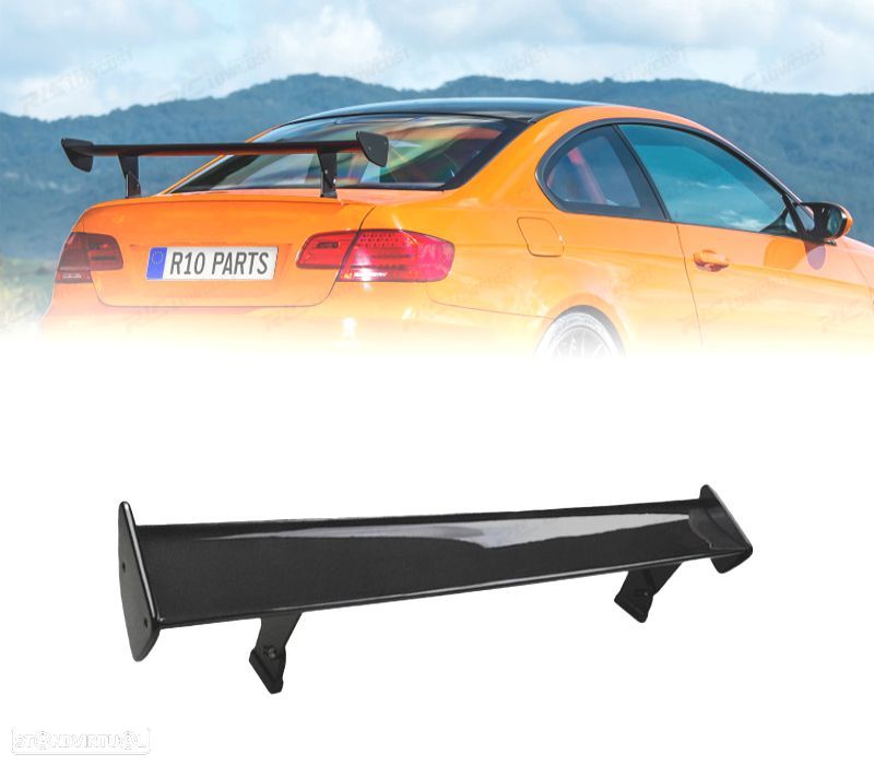 AILERON SPOILER PEUGEOT 407 04- LOOK GTS PRETO BRILHANTE - 6