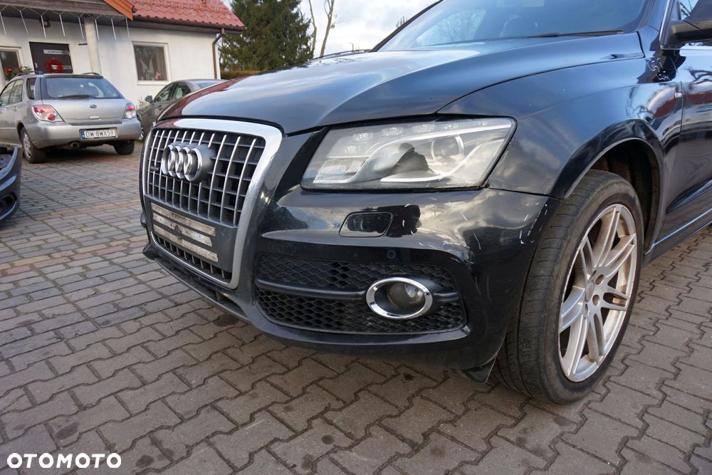 MASKA ZDERZAK BŁOTNIKI LAMPY Q5 I 8R LZ9Y XENON SPRYSKI S-LINE AUDI 2008-2012 CZARNY PRZÓD KOMPLETNY - 21
