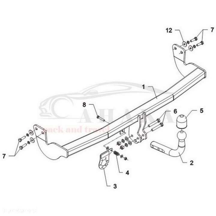 Hak Holowniczy Odkręcany Do Citroen C3 Ii Hatchback 2010-2016 - 5
