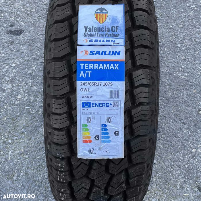 Anvelopa NOUA M+S* A/T All Road 245/65R17 Sailun Terramax A/T 107S D/C/72dB-B - 2