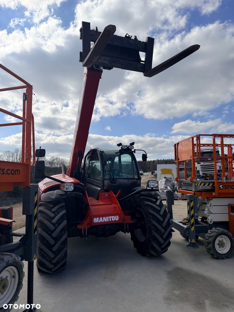 Manitou Ładowarka teleskopowa Manitou Mlt 840 137 PS łyżka widły Merlo 42.7 TF 737 130 Jcb 541-70 Bobcat TL 38.70 rolnicza budowlana KLIMA zaczep hydr - 9