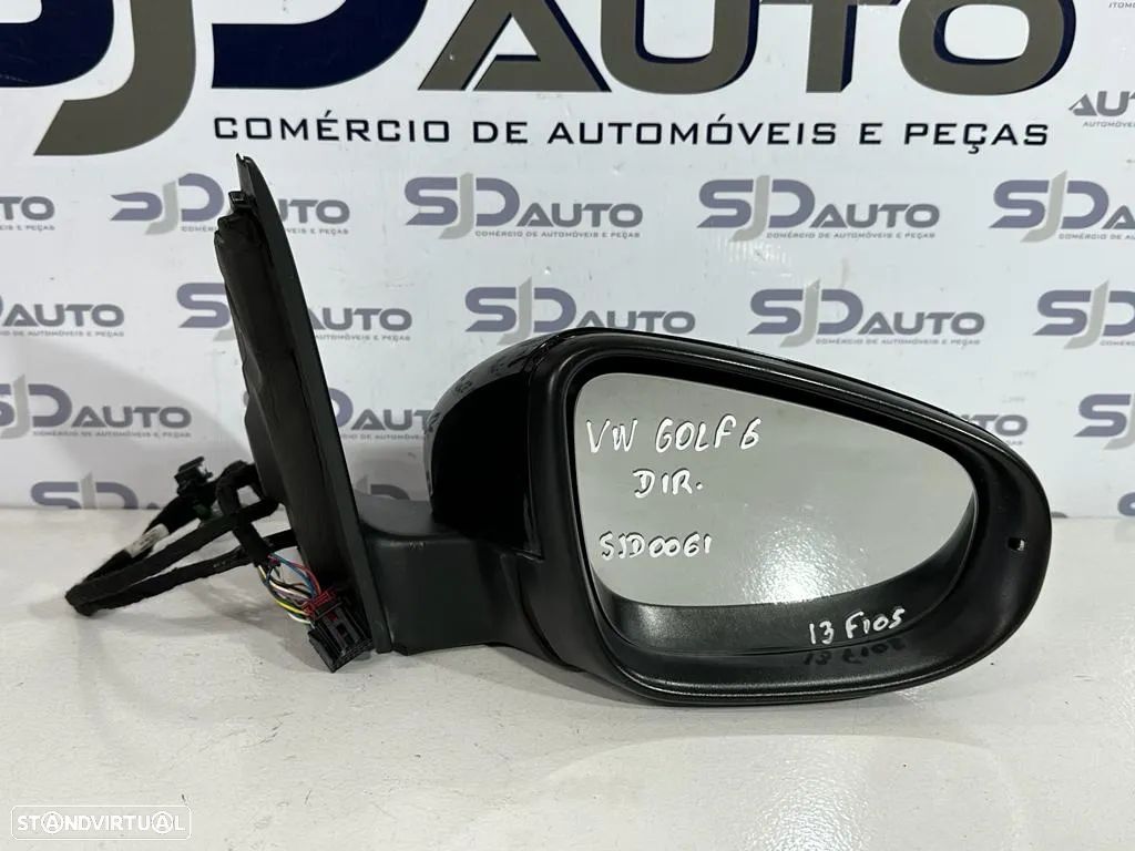 Retrovisor Direito - Volkswagen Golf VI - 1