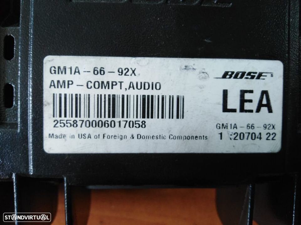 Amplificador som BOSE mazda 6 de 2006 - 2