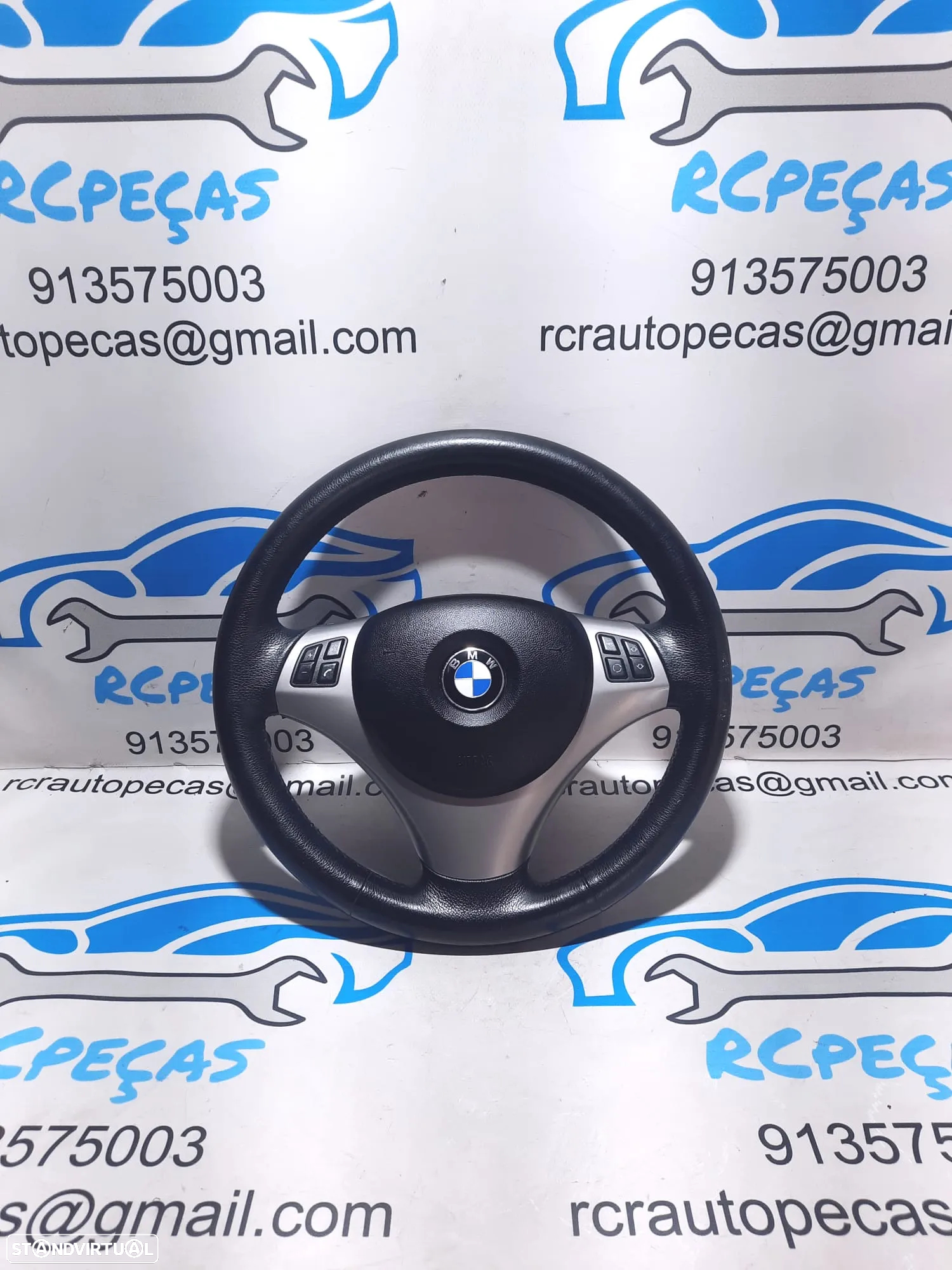 VOLANTE GUIADOR COMPLETO BMW SERIE 1 E87 SERIE 1 E81 E82 E88 SERIE 3 E90 E91 E92 E93 X1 E84 PELE AIRBAG COMANDOS MULTIFUNÇÕES CONTROLO - 10