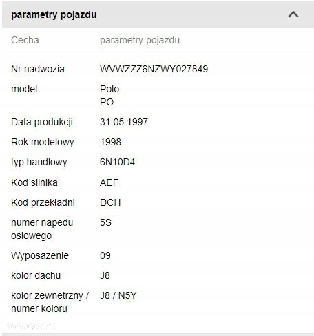 VW POLO III 6N 1.9 D FELICIA T4 SILNIK AEF KOMPLETNY  SKRZYNIA DCH - 10
