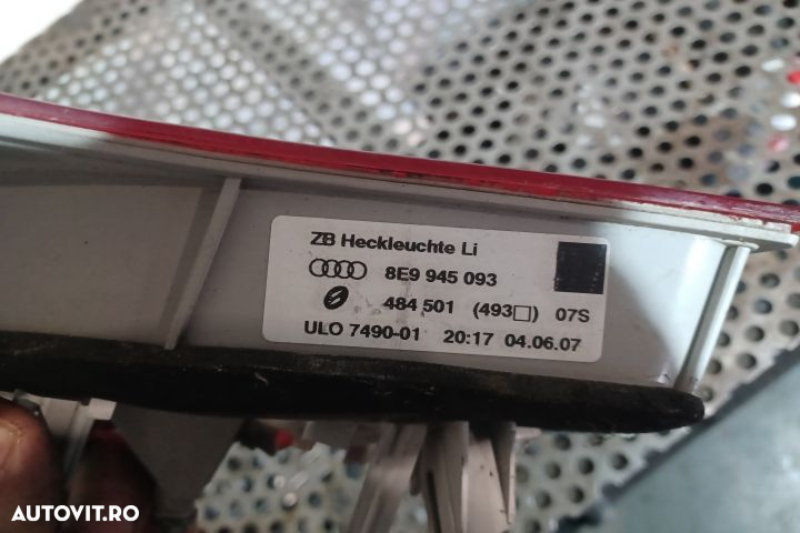 Lampa / Tripla stop stanga pe hayon 8E9945093 Audi A4 B7 [2004 - 2008 - 3
