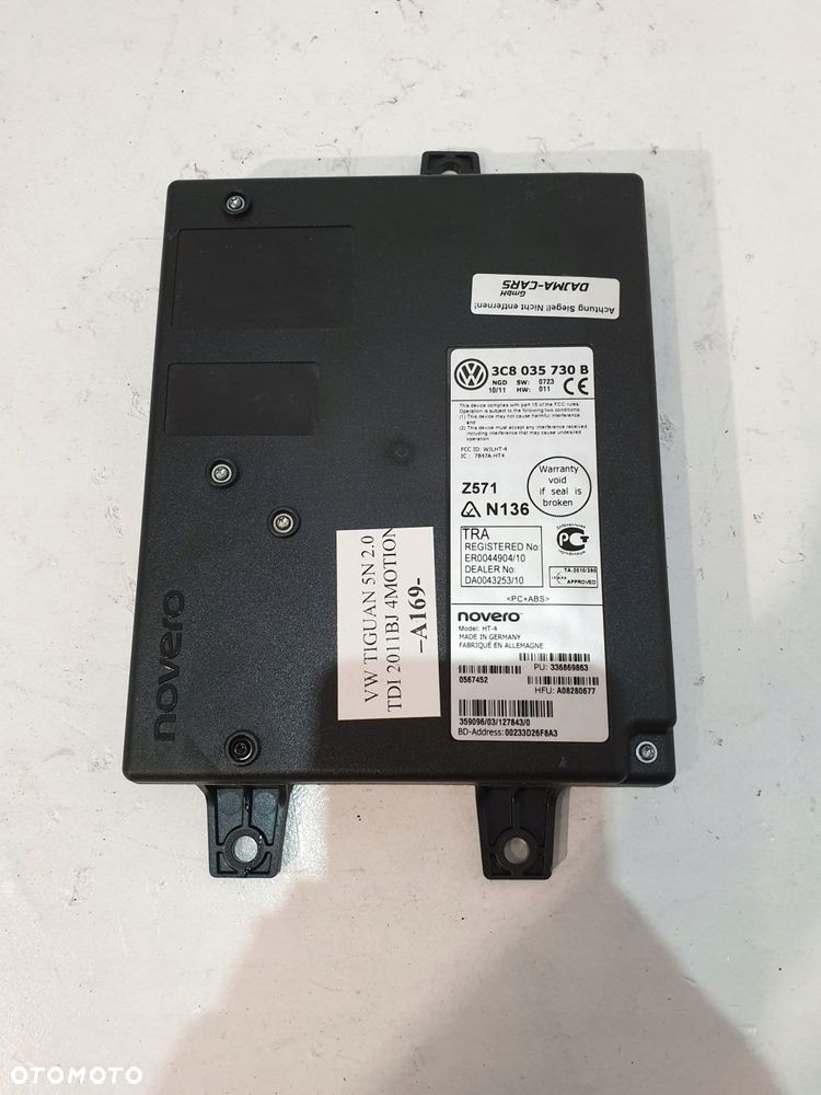 moduł sterownik bluetooth 3c8035730b vw tiguan 5n fl 11r 2.0 tdi - 1