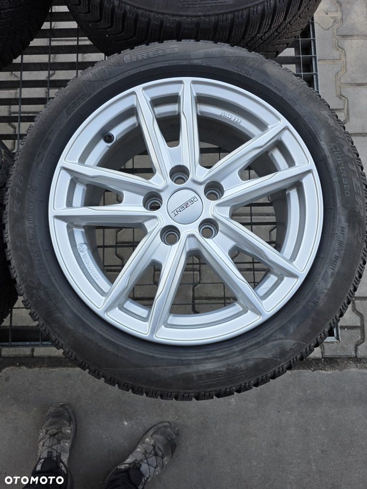 OPEL ASTRA L FORD VOLVO KOŁA R16 5X108 ET44 FELGI ALUMINIOWE OPONY ZIMOWE PIRELLI 205/55 - 5
