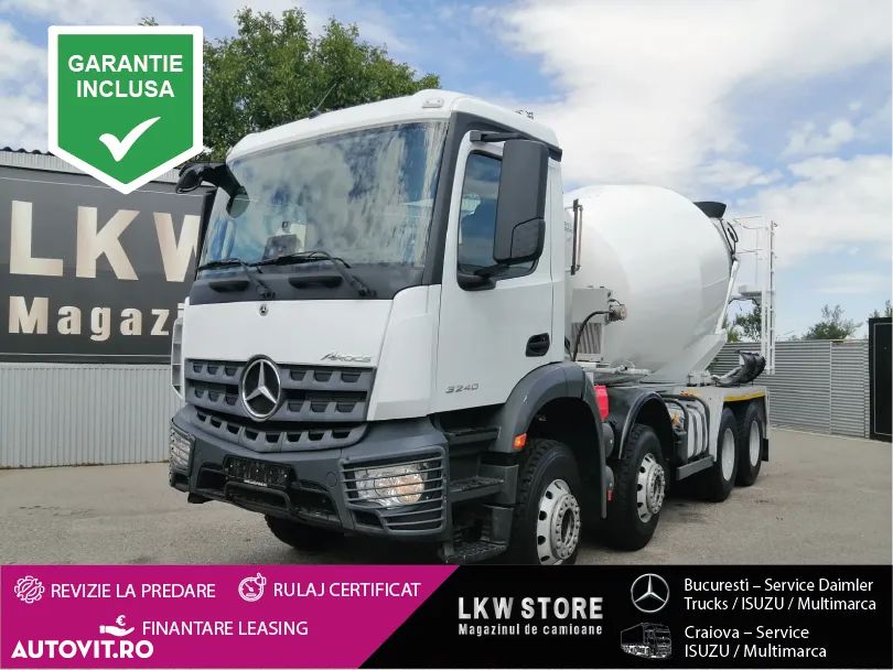 Mercedes-Benz AROCS 32.40 8x4 Betoniera/Beton Mixer 9m3, TOP !!! - 2
