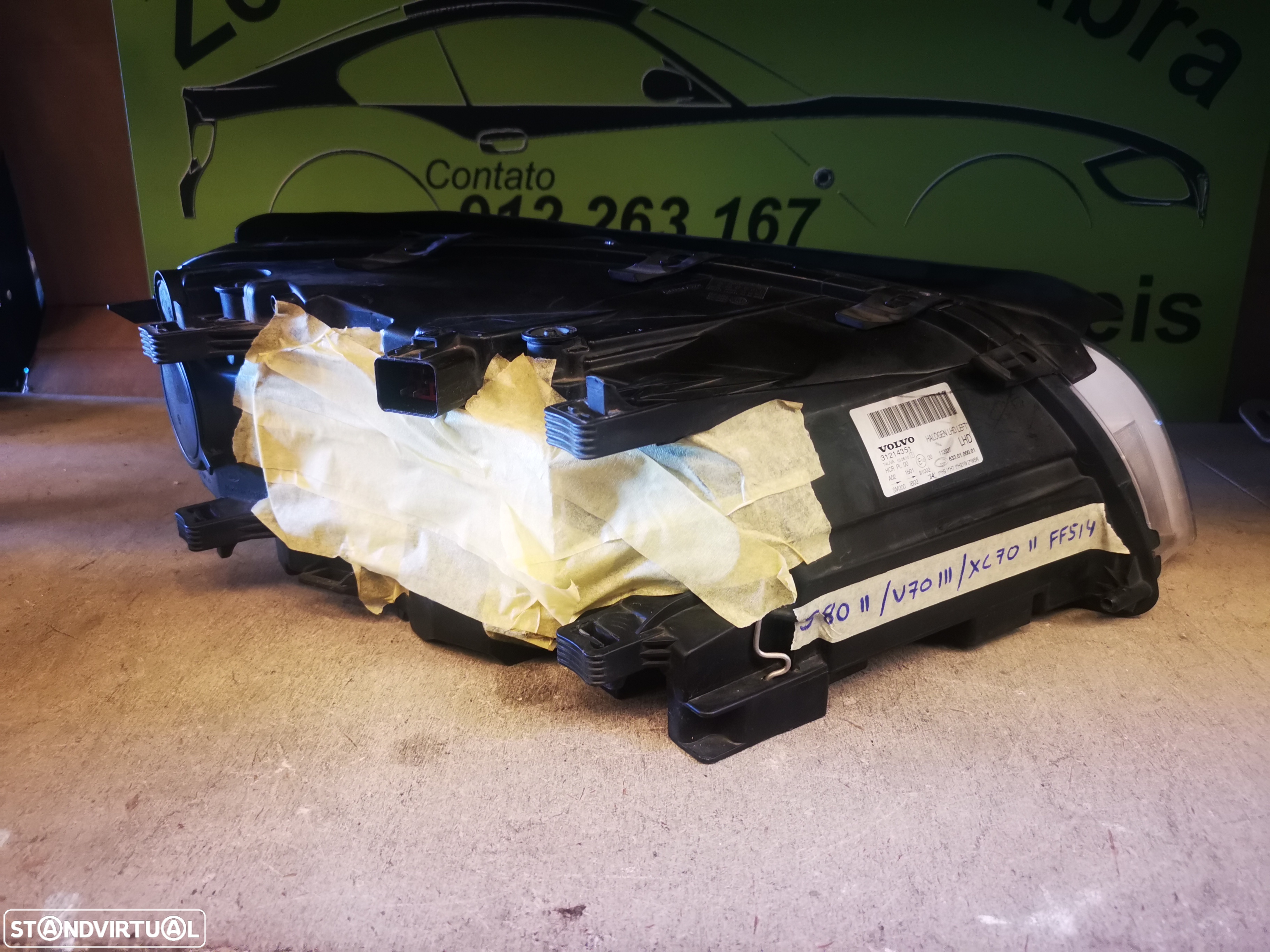 VOLVO S80 / V70 / XC70 FAROL ESQUERDO - FF514 - 5