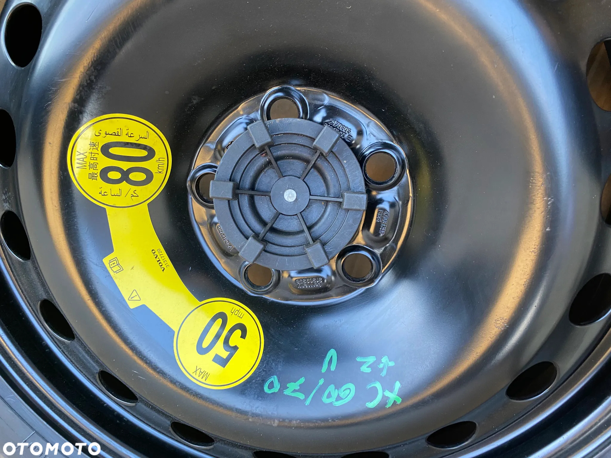 Koło Zapasowe Dojazdowe Volvo XC60 XC70 II V70 III S80 II V60 S60 II  + ZESTAW szybka wysyłka - 10