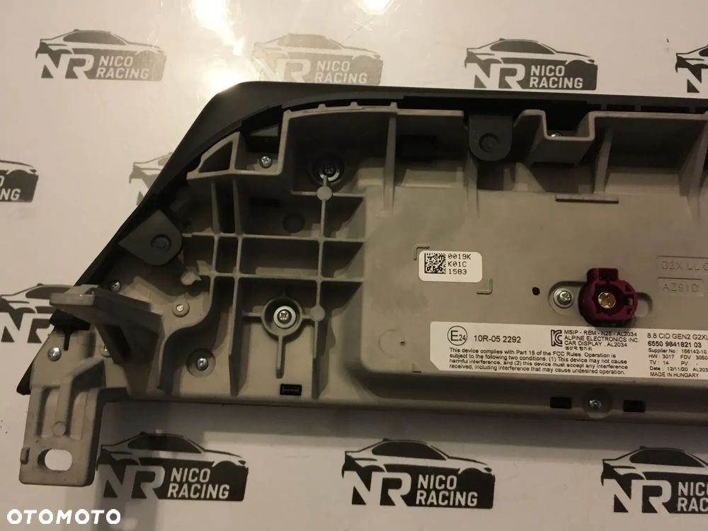 WYŚWIETLACZ MONITOR BMW 3 G20 G21 9841821 - 9