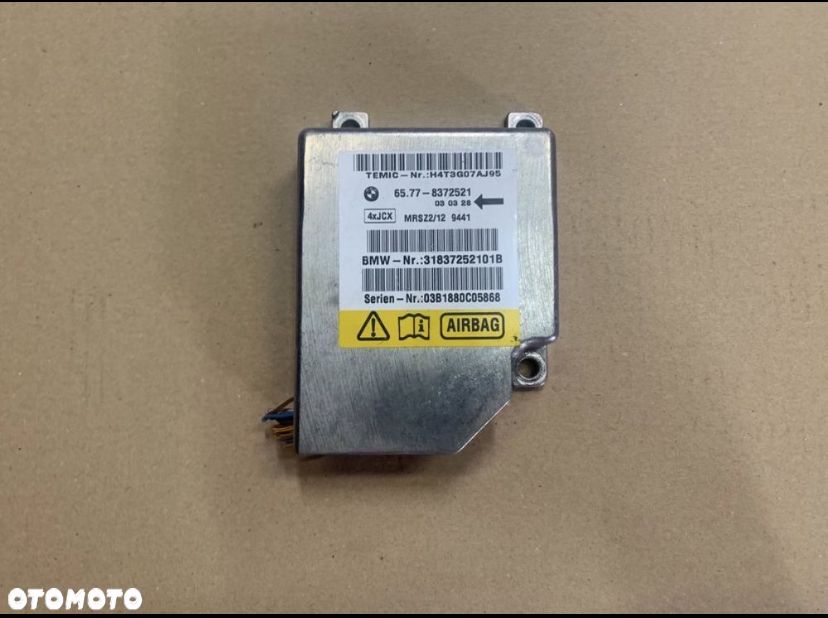 8372521 moduł sensor poduszek powietrznych airbag bmw 3 e46 5 e39 7 e38 - 1