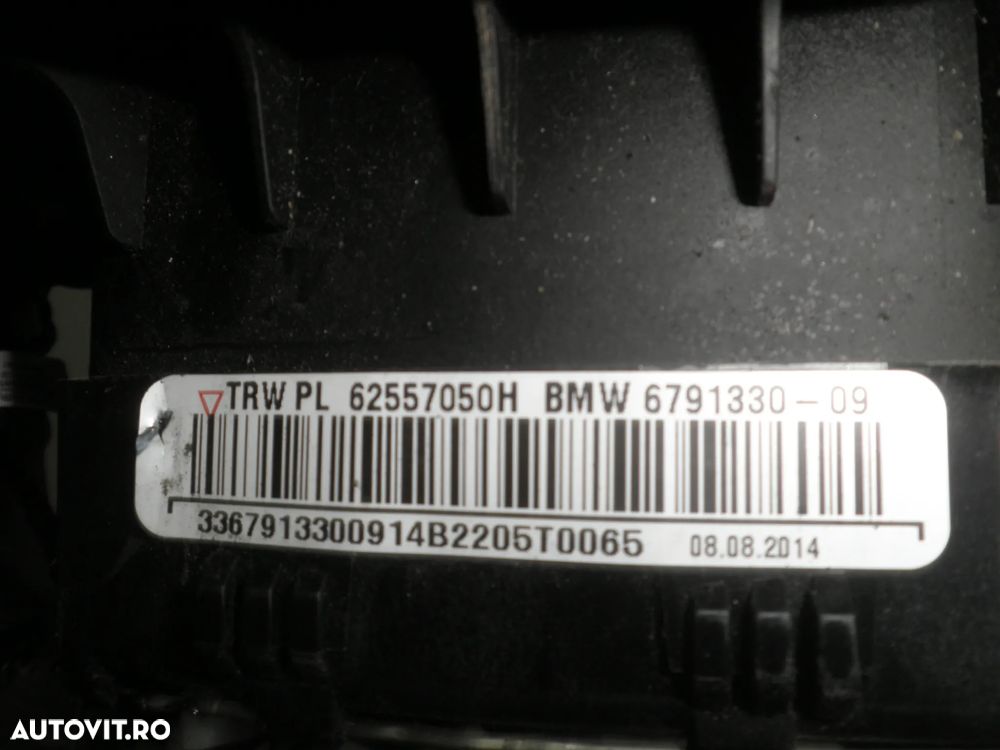 Airbag volan BMW Seria 3 F30 F31 2014 62557050H 6791330 6791330-09 - 5