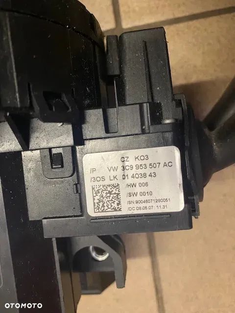 PRZEŁĄCZNIK ZESPOLONY MANETKA VOLKSWAGEN VW PASSAT B6 3C9953507AC 3C9953513C 3C0959653B 3C0953549J - 8
