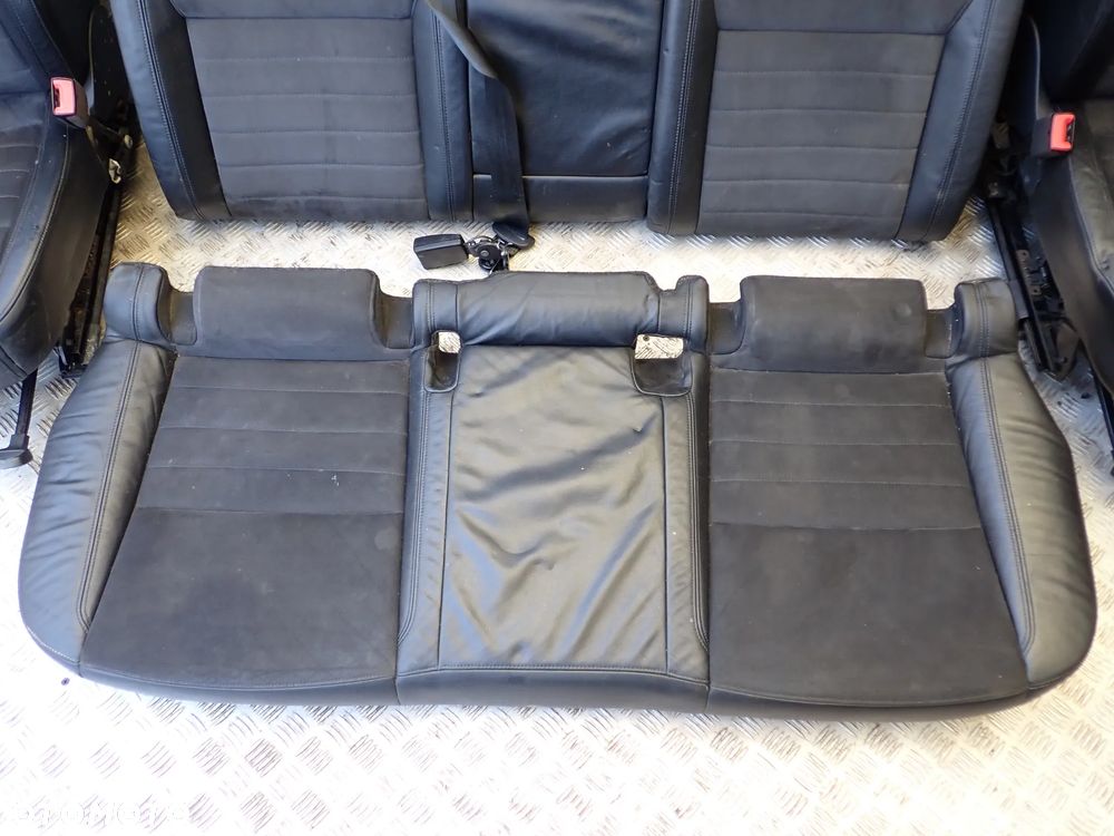 AUDI A6 C7  FOTEL PRZEDNI PRAWY / LEWY ORAZ KANAPA TYLNIA MATERIAŁ - SKÓRA KOMPLET - 4