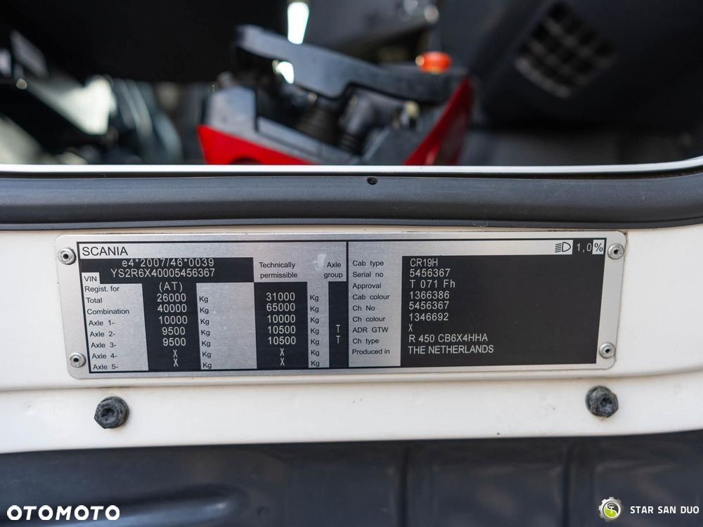 Scania R450 6x4 PALFINGER PK 53002 SH HDS Żuraw Fly Jib - 22