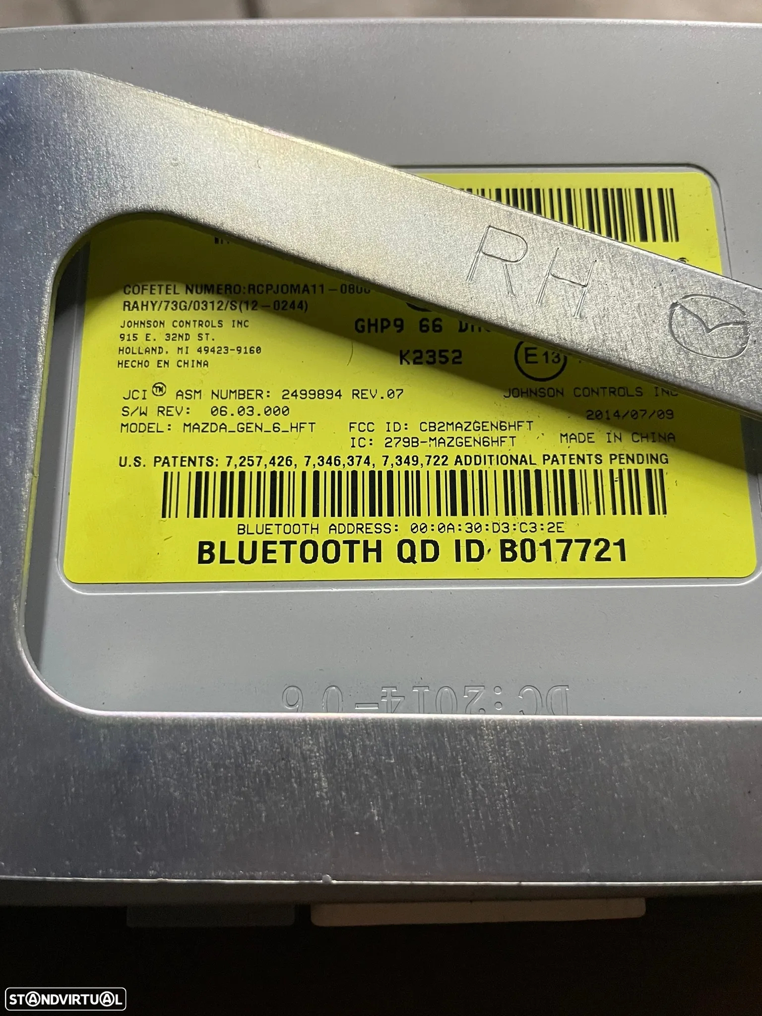 Módulo Bluetooth Mazda 6 2012-2022 - 2