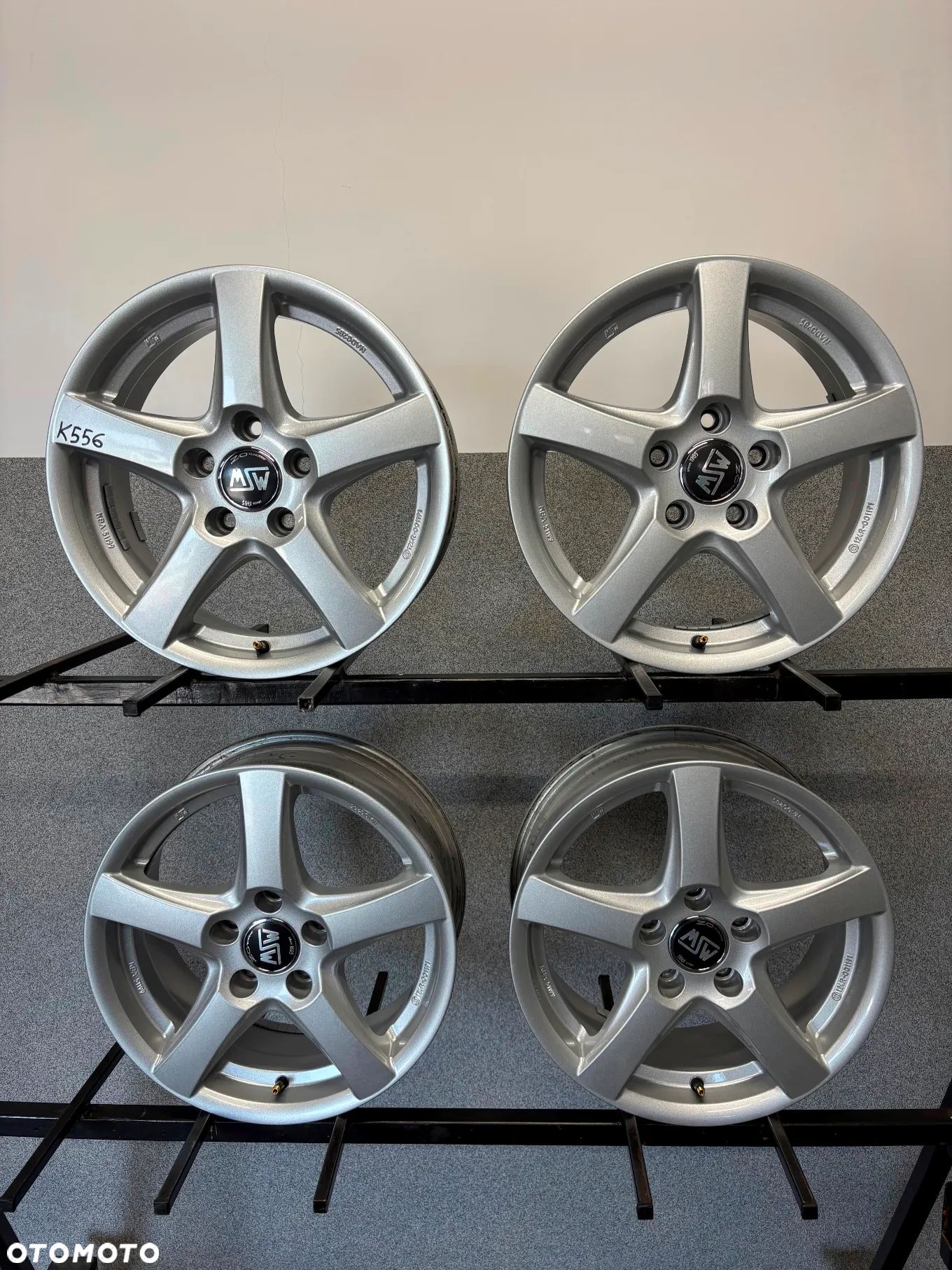 4 FELGI ALU. AUDI A4, VW ARTEON, NEW BEETLE, PASSAT B6,B7,B8,CADDY,TOURAN,SKODA OCTAVIA 2,3 16'' 6,5J ET41 GESIGNED by O.Z.  MSW 78 - 1