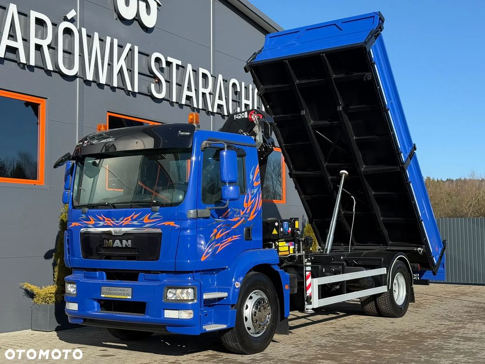 MAN TGM TGL TGS 18.250 // wywrotka 3-S + HDS HMF 1420 - K2 // E5 // budowlanka //żuraw dzwig kran crane // Świeżo sprowadzony!! - 23