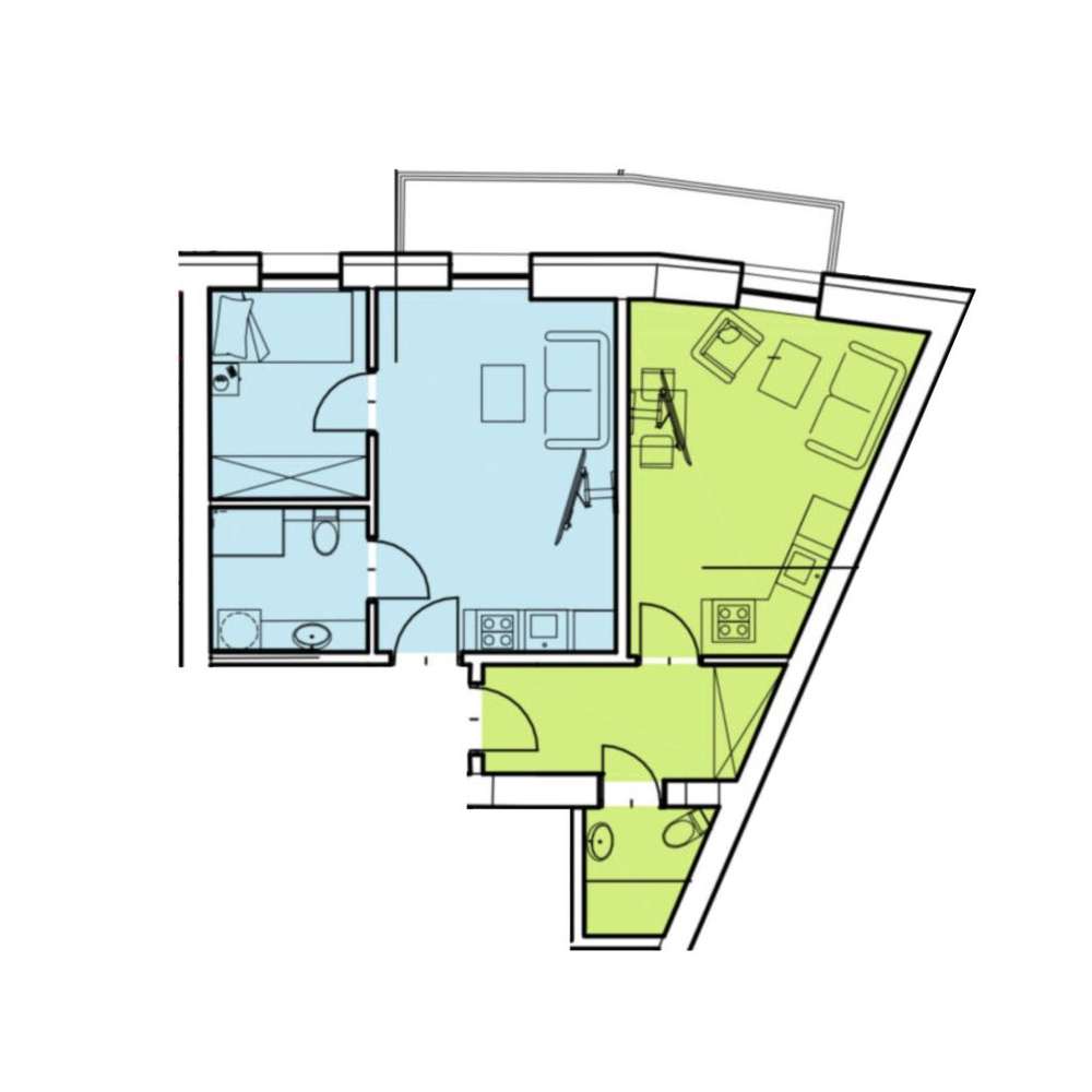58m², 2 pokoje, Kraków Stradom - kamienica w renow