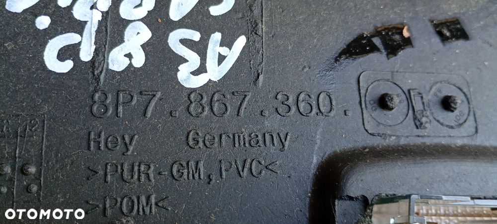 Tapicerka ramy szyby podsufitka lampka Audi A3 8P Cabrio 8P7951177 8P7867360 - 14