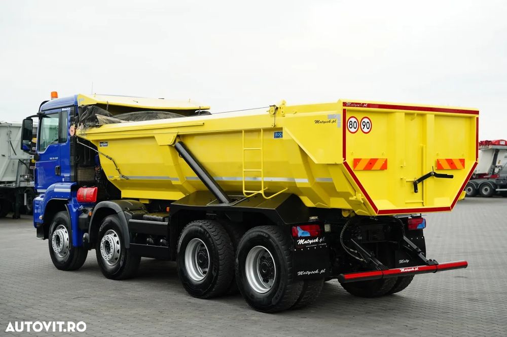 MAN TGS 35.460 / 8x4 / BASCĂLĂTOR 5.8 M / HIDROCLAPĂ / NAVIGAȚIE / 2018 - 8