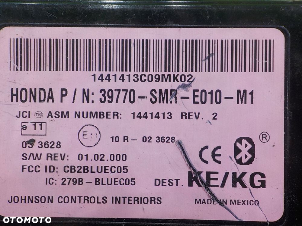 CIVIC VIII UFO 1.8 I-VTEC 07r HB 5D modul bluetooth 39770-SMT-E010-M1 - 6