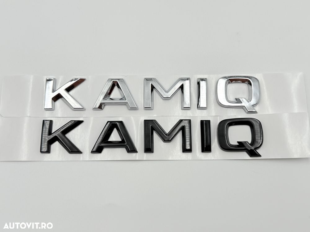 Emblema Skoda KAMIQ spate crom - 6