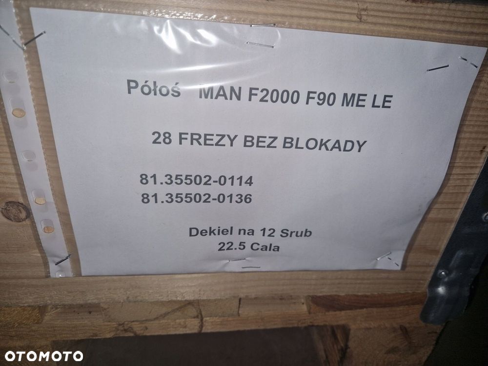 Półoś napędowa MAN F2000 LE ME HY1175 HYD1175 HDY1175 6x4 8x4 4x2 28 Frezy - 2