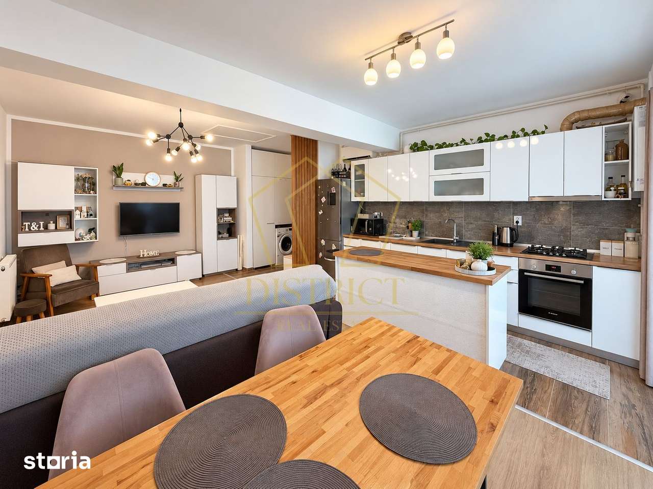 Apartament Superb cu 3 camere mobilat | terasa de 12 mp | Giroc | asfa — fotografia 3