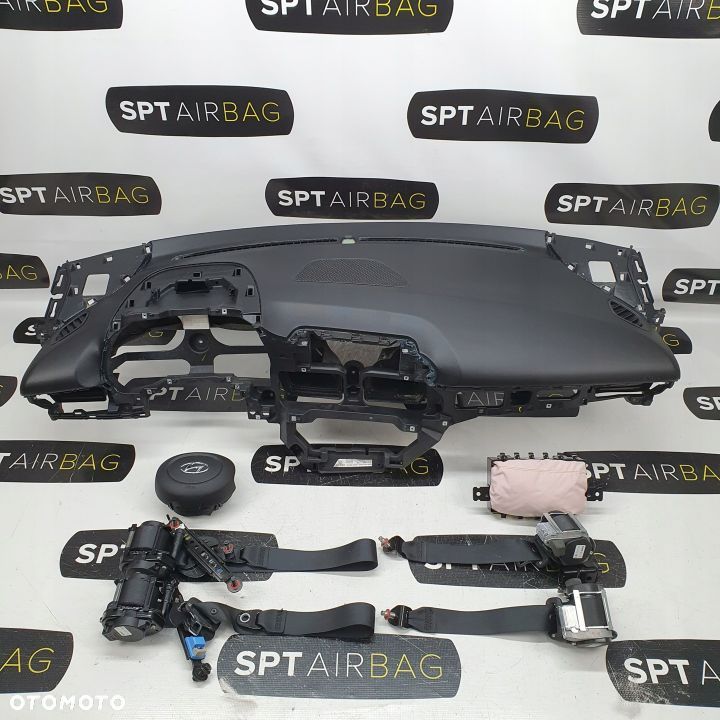 HYUNDAI i20 III DESKA ROZDZIELCZA KONSOLA KOKPIT PULPIT PODUSZKI AIRBAG AIR BAG PASY KIT SET - 1