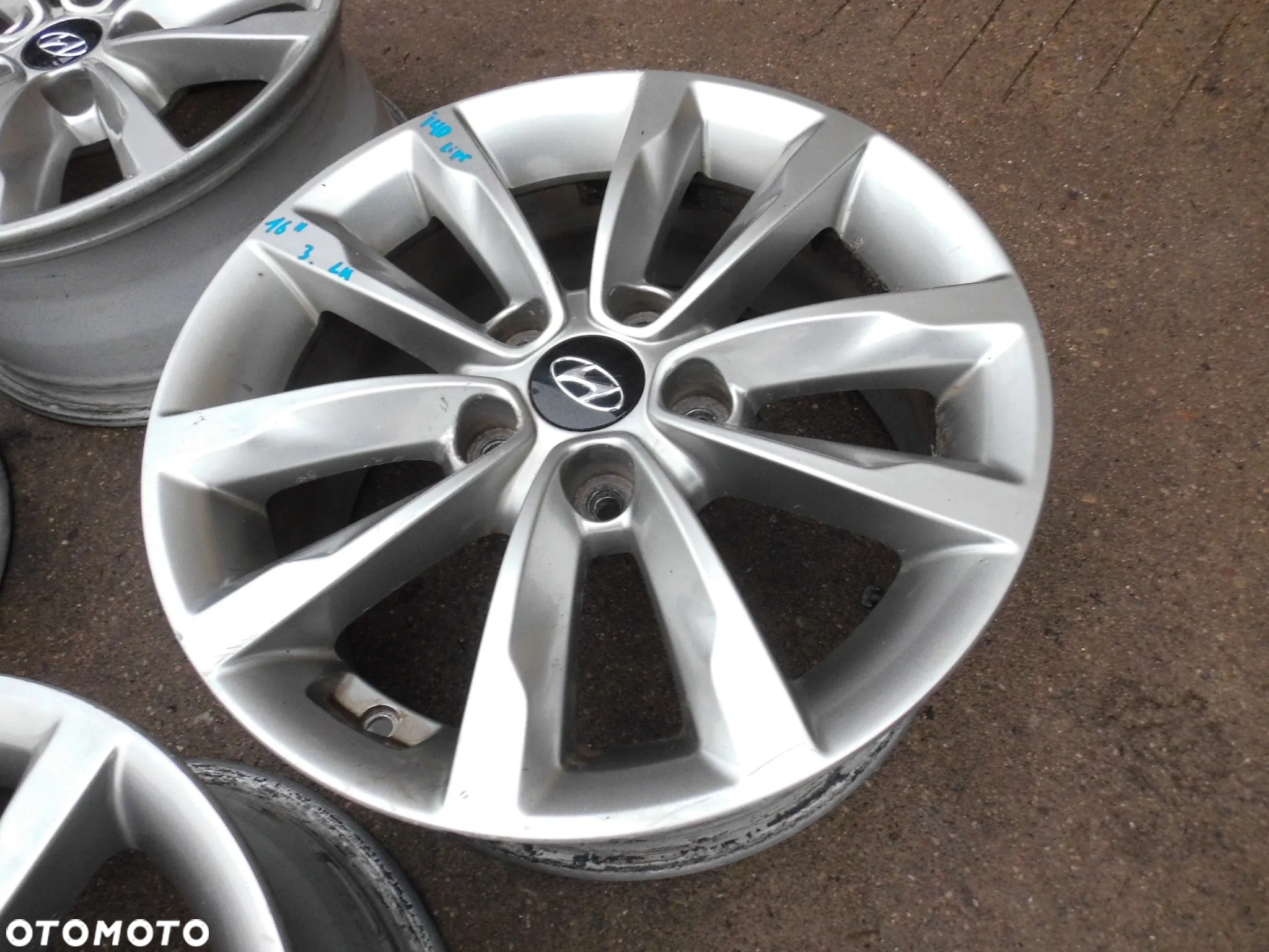 FELGI ALUMINIOWE HYUNDAI I40 LIFT 16 CALI ORYGINAŁ - 7