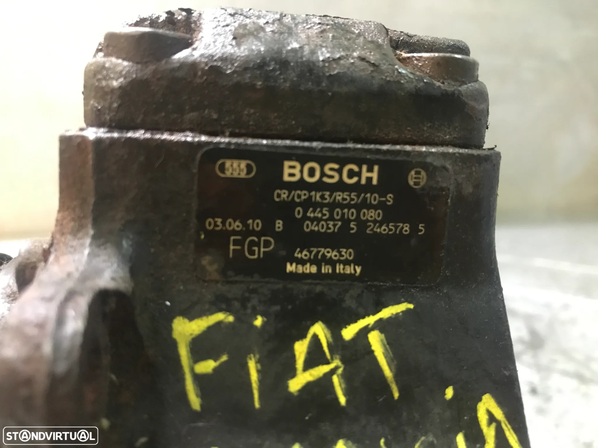 BOMBA INJETORA ALTA PRESSÃO FIAT PUNTO EVO / PANDA / DOBLO / 500 1.3JTD 46779630 0445010080 - 3