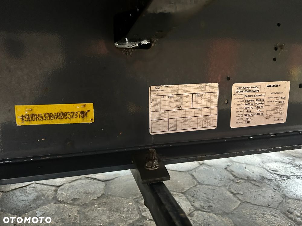 Wielton FIRANKA MEGA / BDE SYSTEM POSZERZANYCH SŁUPKÓW / OSIE SAF / PODNOSZONY REGULOWANY DACH / ŁADNA PLANDEKA / 2016 ROK !! - 9