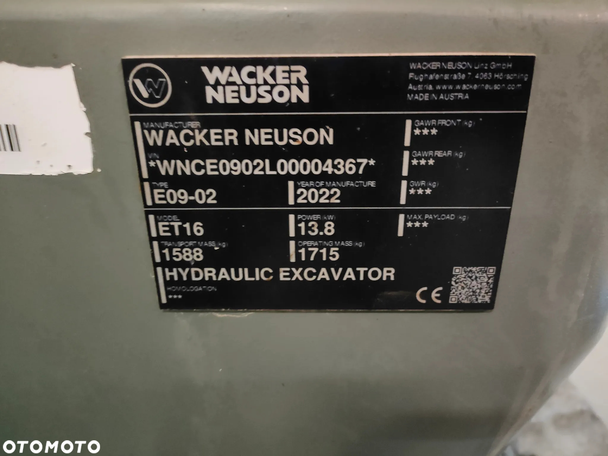 Wacker Neuson ET 16 2022rok tylko 740 mtg 3 łyżki - 9