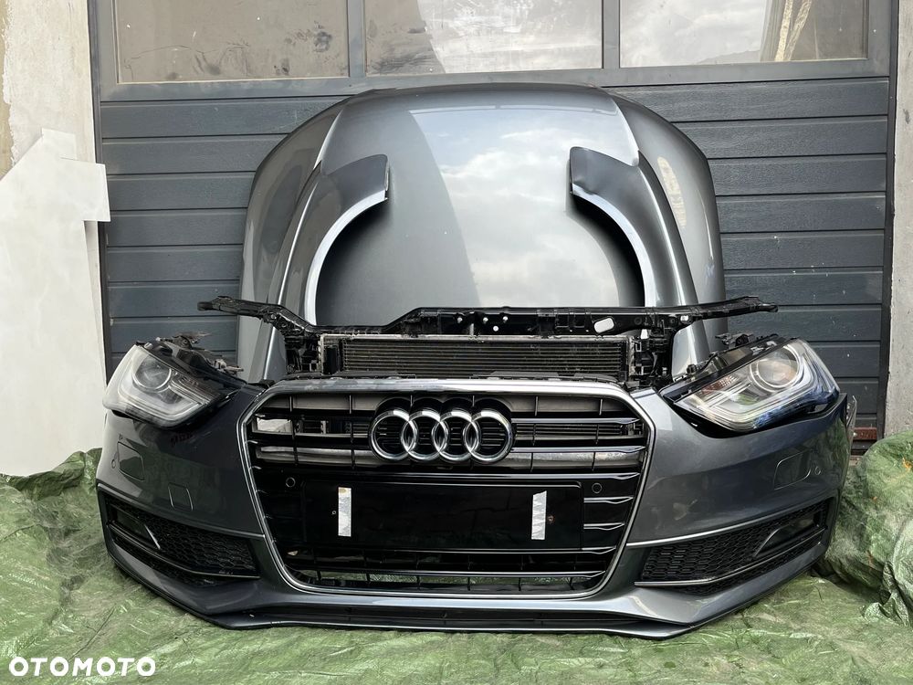 KOMPLETNY PRZÓD AUDI A4 B8 S LINE LZ7S ZDERZAK MASKA BŁOTNIK LEWY BŁOTNIK PRAWY PAS PRZEDNI LAMPY - 2