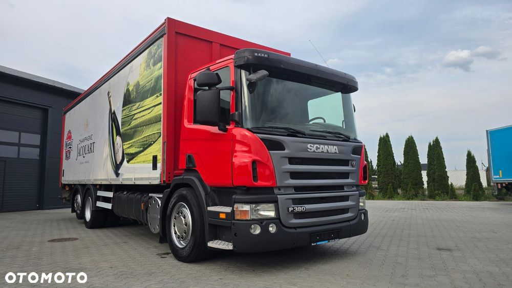 Scania P380 6x2 Euro 5 bez EGR! full air napojówka kurierka 20 palet otwierane boki rama do zabudowy! - 17