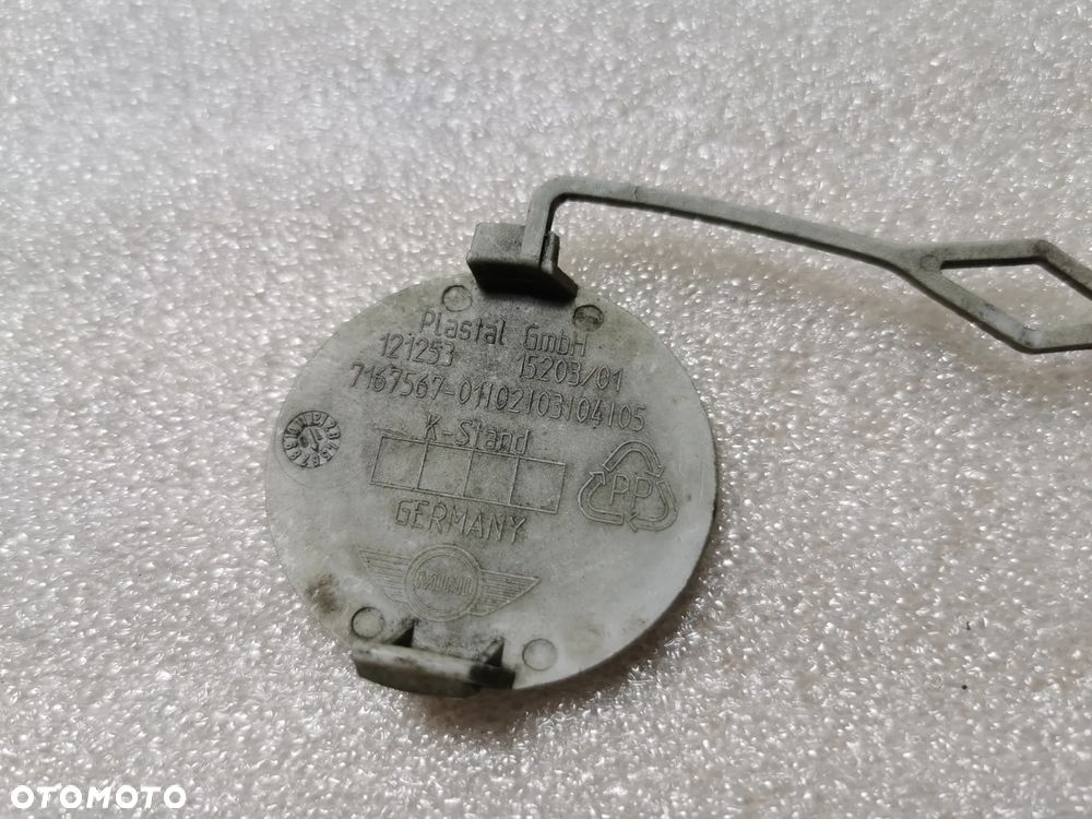 Mini Clubman R55 R56 Zaślepka haka tył tylna zderzaka Pepper white - 2