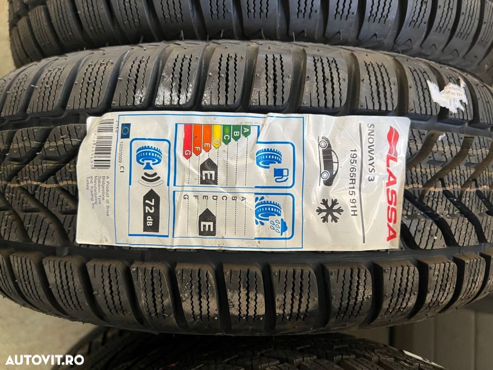 vând set jante aliaj Hyundai I30 GDH pe 15” cu anvelope noi de iarnă - 12